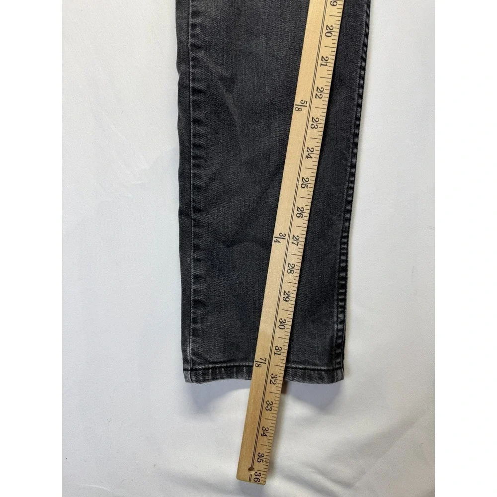 Levi's 512 Skinny Jeans Mens 32x34 (Fits 31x32) Dark Gray Denim Mid Rise Outdoor